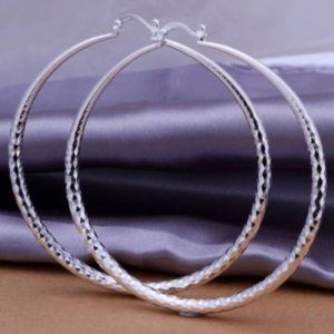 Womans High Quality 7cm Big Beautiful Circle Earrings